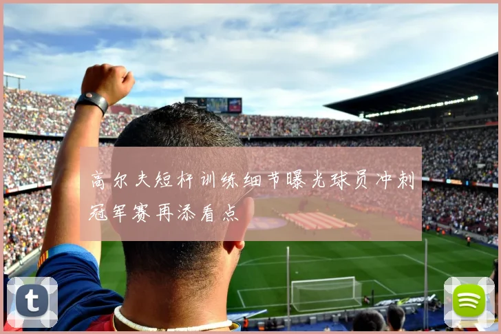 高尔夫短杆训练细节曝光球员冲刺冠军赛再添看点